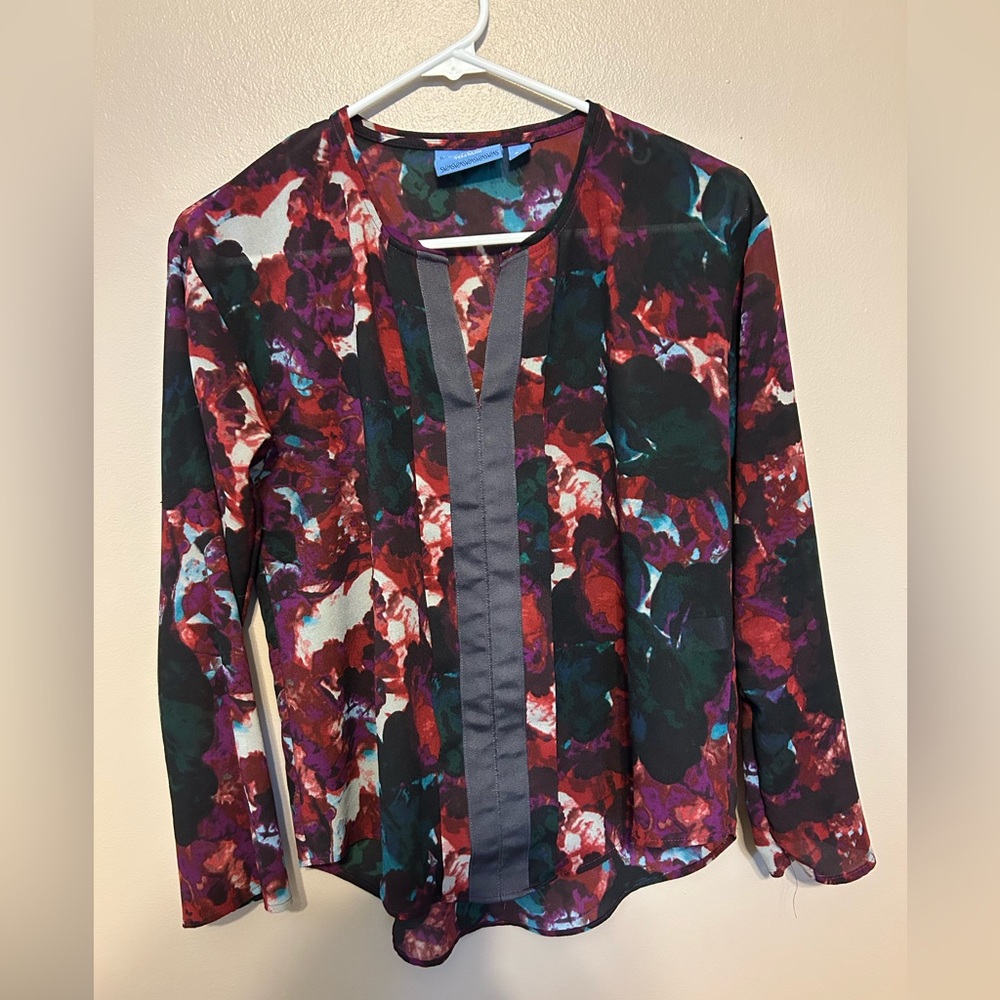 Simply Vera Vera Wang Multicolor Floral Top
